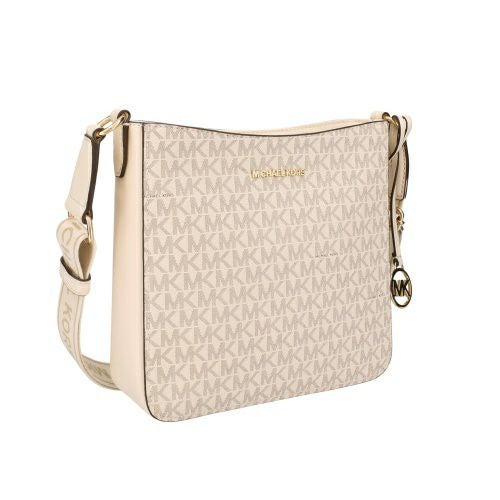 MICHAEL KORS ショルダーバッグ ベージュ/ホワイト Michael Michael Kors Jet Set Travel Medium Leather Messenger Bag