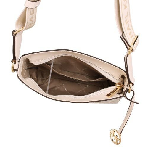 マイケルコース ショルダーバッグ レディース ジェットセット トラベル スモール シグネチャー ロゴ メッセンジャーバッグ ホワイト MICHAEL KORS 35S5GTVC1B VANILLA