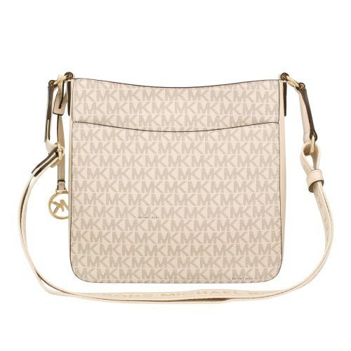 マイケルコース ショルダーバッグ レディース ジェットセット トラベル スモール シグネチャー ロゴ メッセンジャーバッグ ホワイト MICHAEL KORS 35S5GTVC1B VANILLA