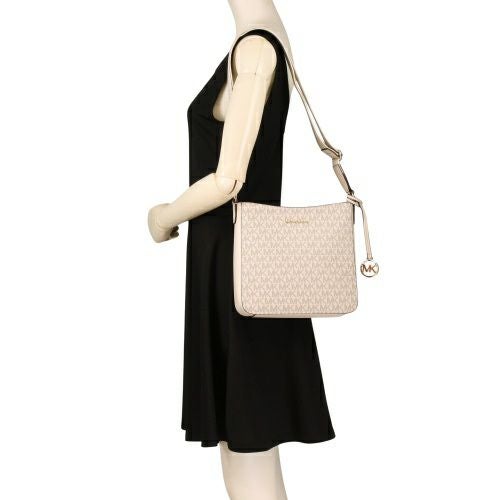 マイケルコース ショルダーバッグ レディース ジェットセット トラベル スモール シグネチャー ロゴ メッセンジャーバッグ ホワイト MICHAEL KORS 35S5GTVC1B VANILLA