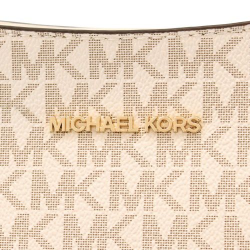 マイケルコース ショルダーバッグ レディース ジェットセット トラベル スモール シグネチャー ロゴ メッセンジャーバッグ ホワイト MICHAEL KORS 35S5GTVC1B VANILLA