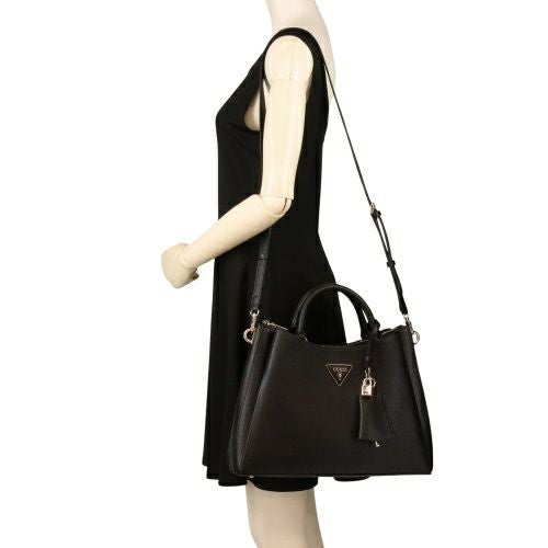 ゲス ハンドバッグ レディース ECO JAZLYNN / GIRLFRIEND SATCHEL ブラック GUESS EZG952306 BLACK