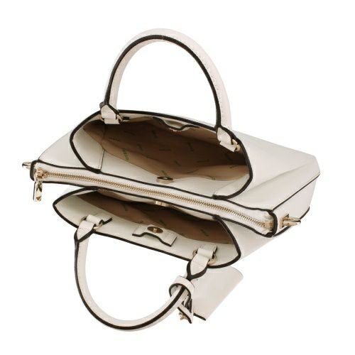 ゲス ハンドバッグ レディース ECO JAZLYNN / GIRLFRIEND SATCHEL ホワイト GUESS EZG952306 WHITE