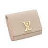 ルイヴィトン 二つ折り財布 トリヨン ポルトフォイユ・カプシーヌ タイニー ベージュ LOUIS VUITTON M14667 サンド