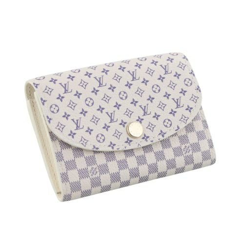 ルイヴィトン 二つ折り財布 ダミエ･アズール ポルトモネ・ロザリ ホワイト LOUIS VUITTON M25745