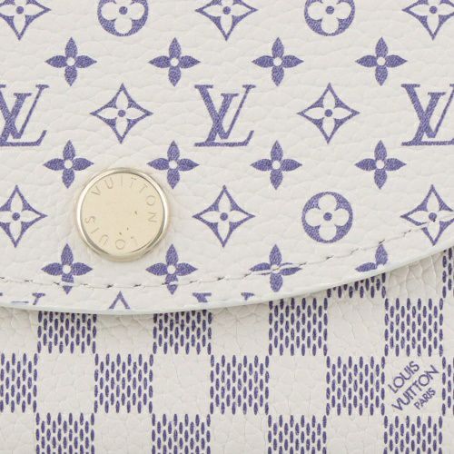 ルイヴィトン 二つ折り財布 ダミエ･アズール ポルトモネ・ロザリ ホワイト LOUIS VUITTON M25745