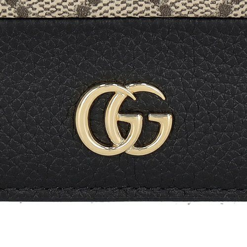 グッチ 二つ折り財布 レディース ブラック GUCCI 658610 AAE5E 1069