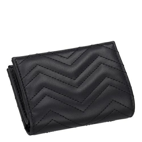 グッチ 二つ折り財布 レディース ブラック GUCCI 773427 DTDHT 1000 ブラック