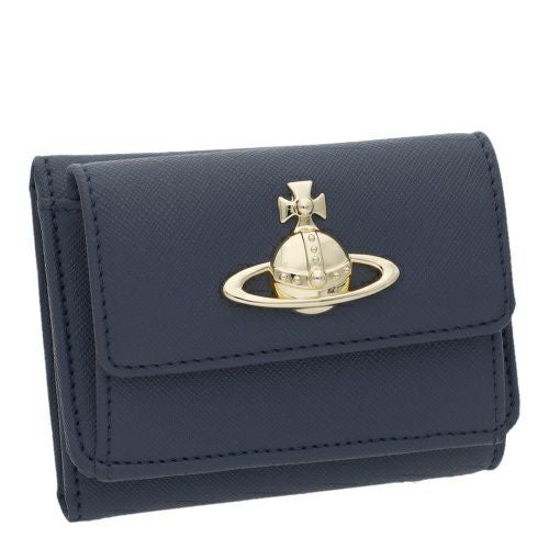 ヴィヴィアンウエストウッド 三つ折り財布 レディース ブルー Vivienne