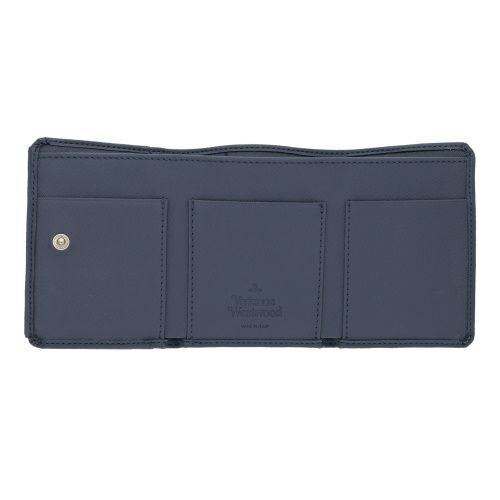Vivienne Westwood 三つ折り財布 ネイビー ヴィヴィアンウエストウッド 三つ折り財布 レディース ブルー Vivienne