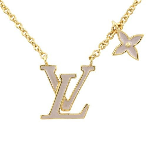 ルイヴィトン ネックレスLV アイコニック エナメル ゴールド LOUIS VUITTON M02146 Marron Clair