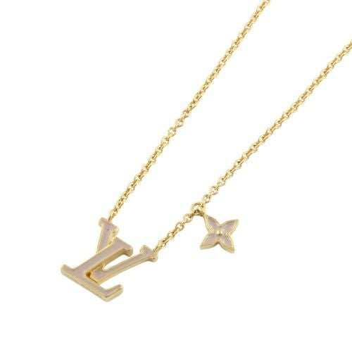 ルイヴィトン ネックレスLV アイコニック エナメル ゴールド LOUIS VUITTON M02146 Marron Clair