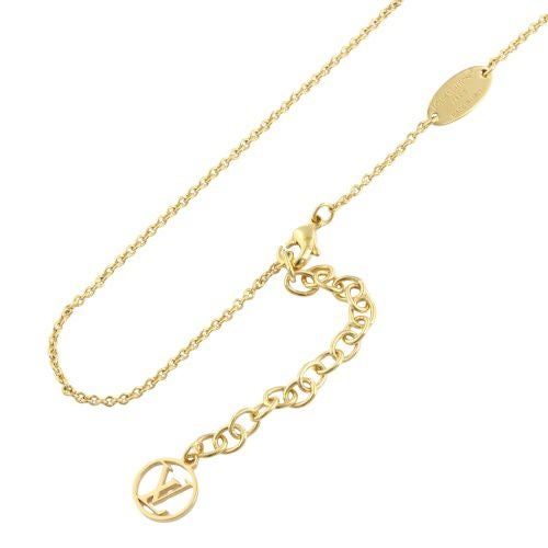 ルイヴィトン ネックレスLV アイコニック エナメル ゴールド LOUIS VUITTON M02146 Marron Clair