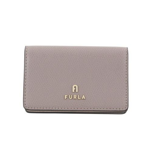 フルラ 名刺入れ カードケース レディース カメリア ビジネス カード ケース グレー FURLA WP00408 ARE000 3787S STUCCO GRAY+BALLERINA i int.