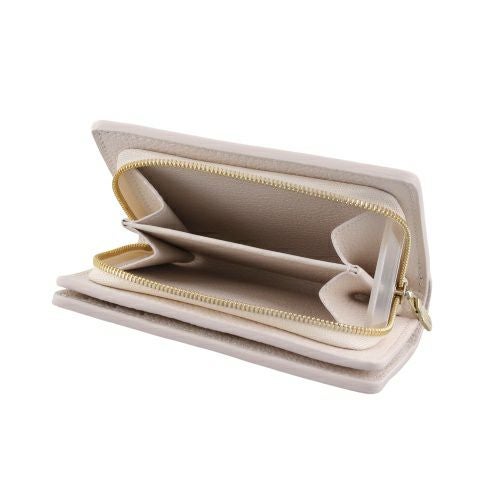 ルイヴィトン 二つ折り財布 モノグラム･アンプラント ポルトフォイユクレア ベージュ LOUIS VUITTON M25595 ドリームベージュ