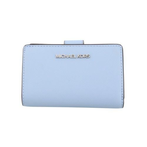 マイケルコース 二つ折り財布 レディース JET SET TRAVEL ビルフォールド コンチネンタル ウォレット ミディアム ブルー MICHAEL KORS 35R4STVF6L LIGHT SKY