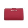 マイケルコース 二つ折り財布 レディース JET SET TRAVEL ビルフォールド コンチネンタル ウォレット ミディアム レッド MICHAEL KORS 35R4STVF6L DK RASPBERRY