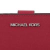 マイケルコース 二つ折り財布 レディース JET SET TRAVEL ビルフォールド コンチネンタル ウォレット ミディアム レッド MICHAEL KORS 35R4STVF6L DK RASPBERRY