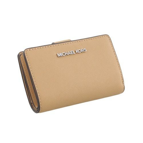 マイケルコース 二つ折り財布 レディース JET SET TRAVEL ビルフォールド コンチネンタル ウォレット ミディアム ブラウン MICHAEL KORS 35R4STVF6L PEANUT