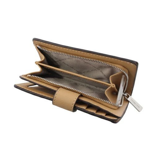 マイケルコース 二つ折り財布 レディース JET SET TRAVEL ビルフォールド コンチネンタル ウォレット ミディアム ブラウン MICHAEL KORS 35R4STVF6L PEANUT