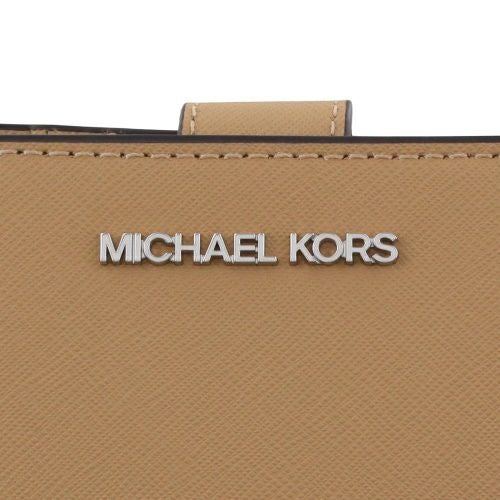 マイケルコース 二つ折り財布 レディース JET SET TRAVEL ビルフォールド コンチネンタル ウォレット ミディアム ブラウン MICHAEL KORS 35R4STVF6L PEANUT