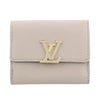 ルイヴィトン 三つ折り財布 トリヨン ポルトフォイユカプシーヌ XS ベージュ LOUIS VUITTON M68747 ガレ