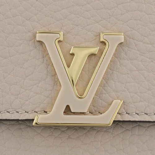 ルイヴィトン 三つ折り財布 トリヨン ポルトフォイユカプシーヌ XS ベージュ LOUIS VUITTON M68747 ガレ