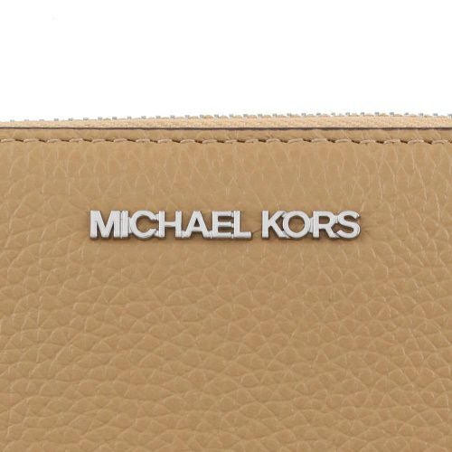 マイケルコース 長財布 レディース ジェット セット トラベル レザー ラージ トラベル コンチネンタル ラウンド ジップ ブラウン MICHAEL KORS 35F7STVE7L PEANUT