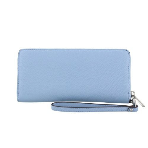 マイケルコース 長財布 レディース ジェット セット トラベル レザー ラージ トラベル コンチネンタル ラウンド ジップ ブルー MICHAEL KORS 35F7STVE7L LIGHT SKY