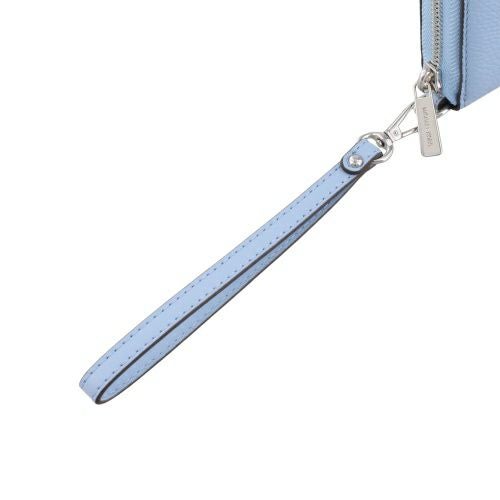 マイケルコース 長財布 レディース ジェット セット トラベル レザー ラージ トラベル コンチネンタル ラウンド ジップ ブルー MICHAEL KORS 35F7STVE7L LIGHT SKY