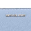 マイケルコース 長財布 レディース ジェット セット トラベル レザー ラージ トラベル コンチネンタル ラウンド ジップ ブルー MICHAEL KORS 35F7STVE7L LIGHT SKY