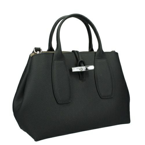 ロンシャン ハンドバッグ レディース ROSEAU ロゾ ブラック LONGCHAMP