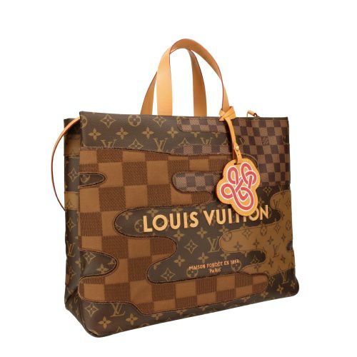 ルイヴィトン ハンドバッグ ショッパートート MM ブラウン LOUIS