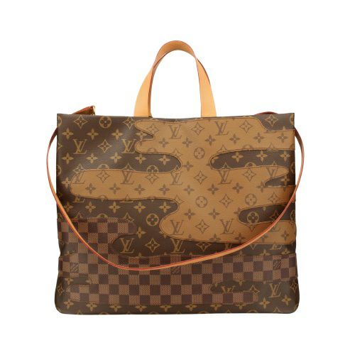 ルイヴィトン ハンドバッグ ショッパートート MM ブラウン LOUIS VUITTON M15274