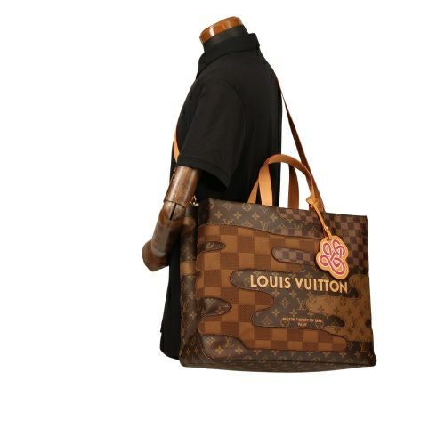 ルイヴィトン ハンドバッグ ショッパートート MM ブラウン LOUIS