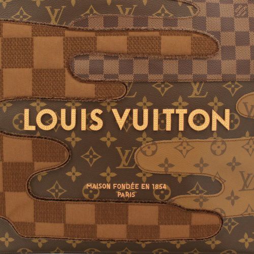 ルイヴィトン ハンドバッグ ショッパートート MM ブラウン LOUIS