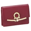 フェラガモ 名刺入れ カードケース レディース ガンチーニ レッド Ferragamo 22D198 MALAG