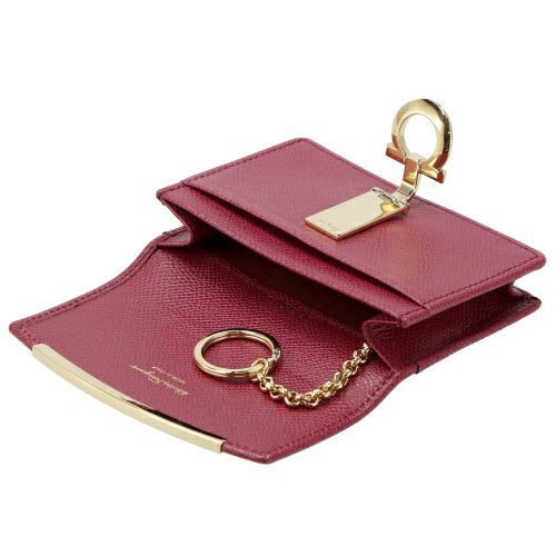 フェラガモ 名刺入れ カードケース レディース ガンチーニ レッド Ferragamo 22D198 MALAG