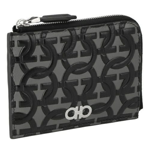 フェラガモ カードケース メンズ ガンチーニ ブラック Ferragamo 661081 EM/NE