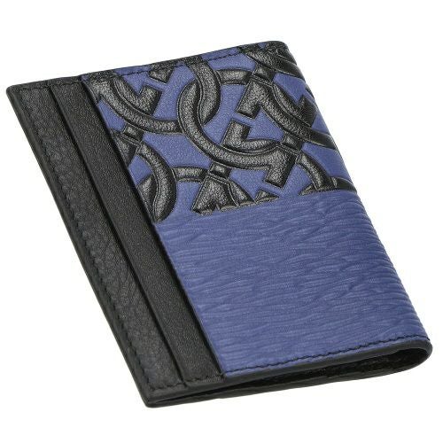 フェラガモ カードケース メンズ ブルー Ferragamo 661086 GB/NE