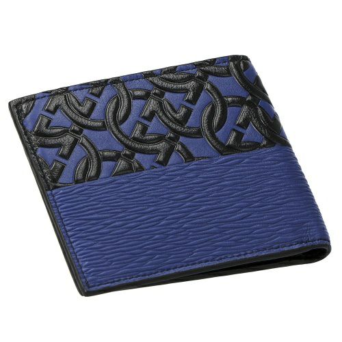 フェラガモ 二つ折り財布 メンズ ブルー Ferragamo 661083 GB/NE