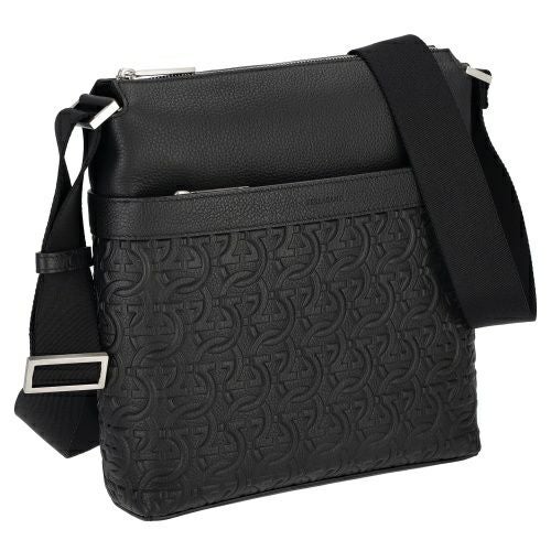 フェラガモ ショルダーバッグ メンズ ガンチーニ ブラック Ferragamo 241484 NER