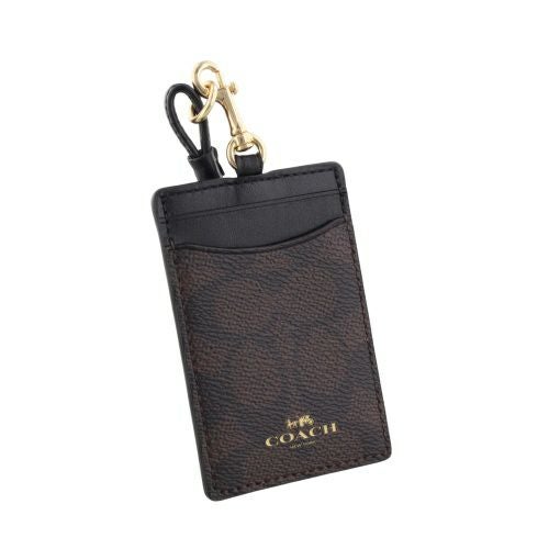 コーチ カードケース レディース シグネチャー ブラック COACH OUTLET
