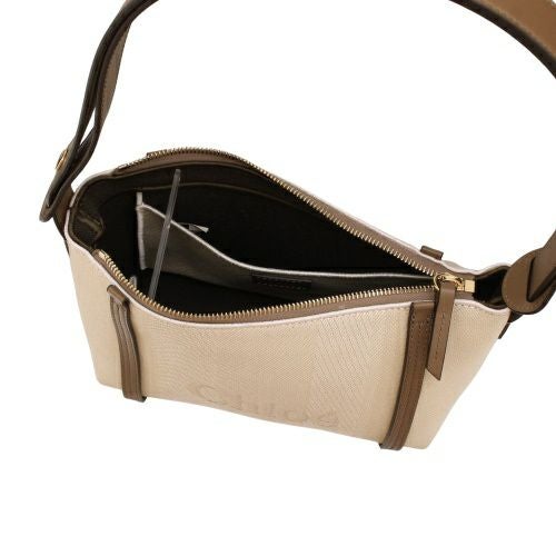 Chloé ショルダーバッグ ベージュ/黒 クロエ ショルダーバッグ レディース ブラウン CHLOE CH25UP566 O65
