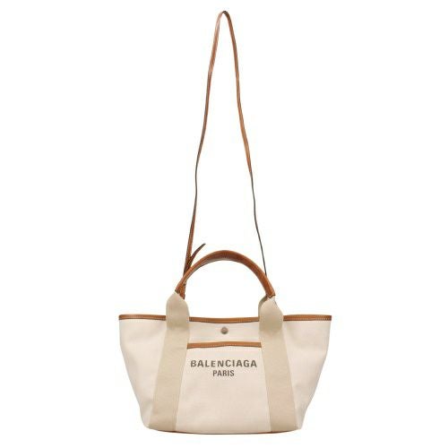バレンシアガ ハンドバッグ レディース ビアリッツ BIARRITZ SM TOTE ホワイト BALENCIAGA 834501 2ABR8 9272 Natural/Tan Cowboy