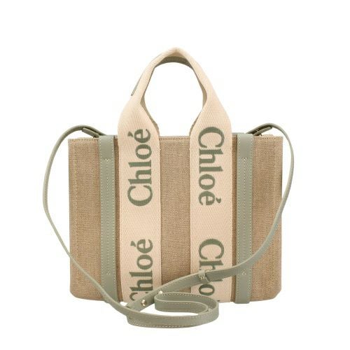 クロエ ハンドバッグ レディース ウッディ WOODY SMALL TOTE&S グリーン CHLOE CHC23AS397 L17 38T BLUISH GREEN