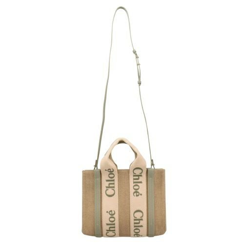 クロエ ハンドバッグ レディース ウッディ WOODY SMALL TOTE&S グリーン CHLOE CHC23AS397 L17 38T BLUISH GREEN