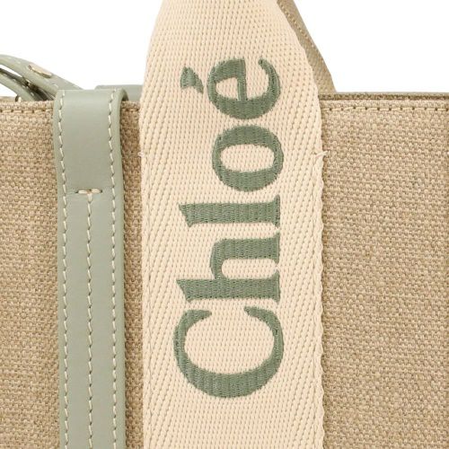 クロエ ハンドバッグ レディース ウッディ WOODY SMALL TOTE&S グリーン CHLOE CHC23AS397 L17 38T BLUISH GREEN