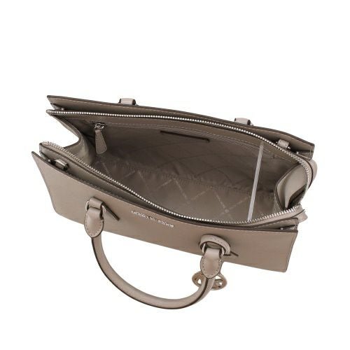 マイケルコース ハンドバッグ レディース SHEILA フォー サフィアーノ レザー センタージップ サッチェル ミディア グレー MICHAEL KORS 35S3S6HS2L PEARL GREY