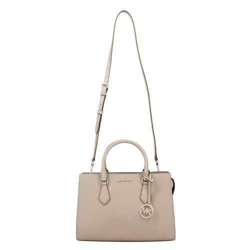マイケルコース ハンドバッグ レディース SHEILA フォー サフィアーノ レザー センタージップ サッチェル ミディア グレー MICHAEL KORS 35S3S6HS2L PEARL GREY